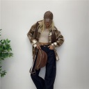 camicia in panno con bottoni cloth